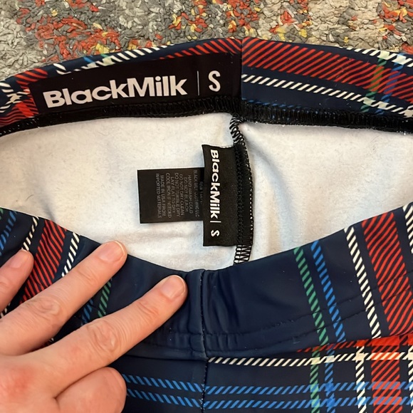 Blackmilk Tartan Navy Toasties (S) - Picture 6 of 6